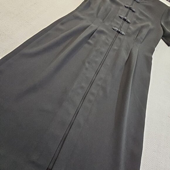 Debra Michaels Collection Dress Women's Size 14 Black Short Sleeve Embroidery - Picture 2 of 16